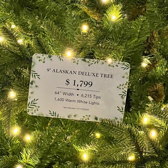 **SOLD** STUNNING 9’ Barcana Christmas Tree from Rogers Garden, Newport Beach! - Picture 4 of 6